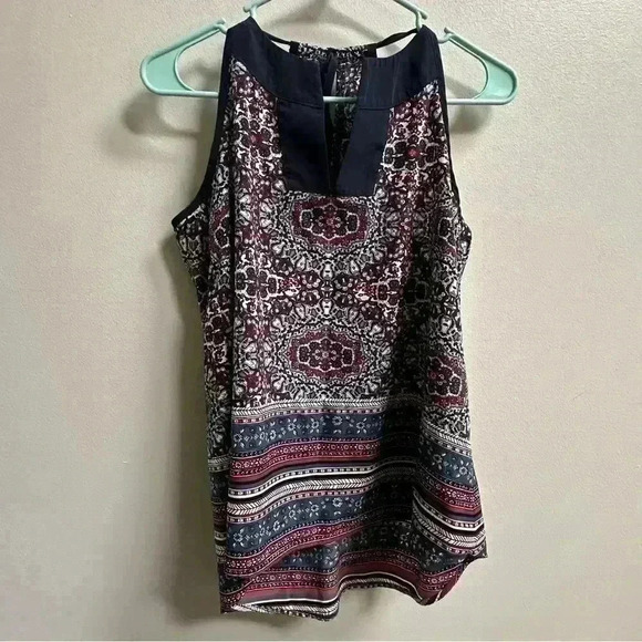 EUC | Athleta Medallion Dunes Tank | Iron Blue | Women’s Size S - Picture 1 of 9